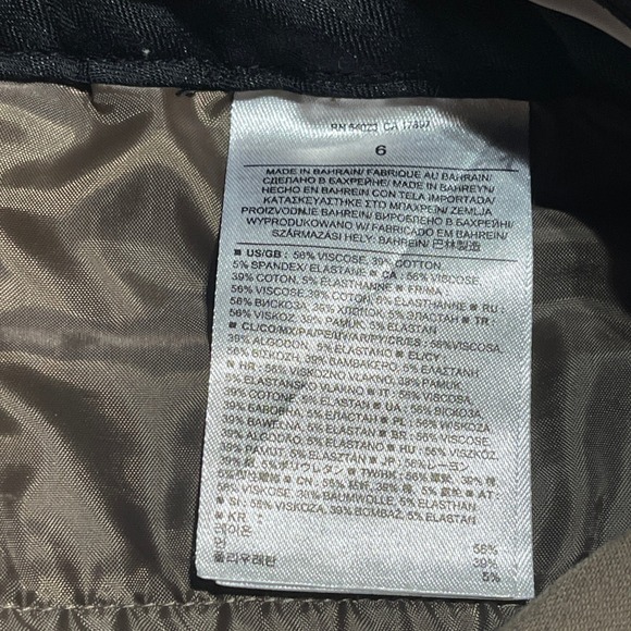 Banana Republic Sloan‎ Fit Women's Khaki Straight Leg Ankle Pants Size 6 EUC - Picture 6 of 9